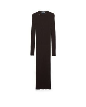 Prada Wool Dress, Cocoa - Black