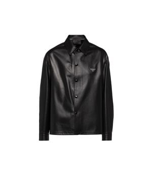 Prada Nappa Leather Shirt - Black