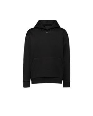 Prada Technical Cotton Hoodie - Black