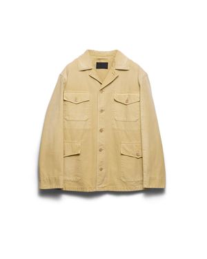 Prada Cotton Blouson Jacket - Natural