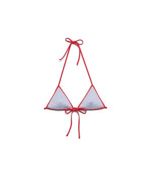 Prada Interlock Jersey Bikini Top, Periwinkle - Pink