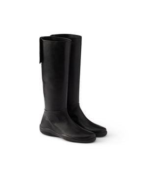 Prada Toblach Nappa Leather Boots - Black