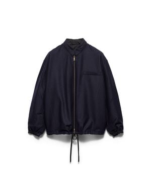 Prada Re-Wool Blouson - Blue