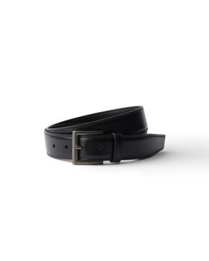 Prada Ceinture En Cuir, Homme, Taille - Noir