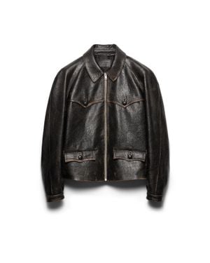 Prada Nappa Leather Jacket - Black