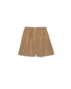Prada Old Silk Shorts - Natural