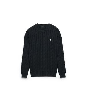 Prada Cotton Crew-Neck Jumper - Black