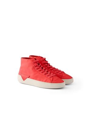 Prada Sneakers Court Alte - Rosso