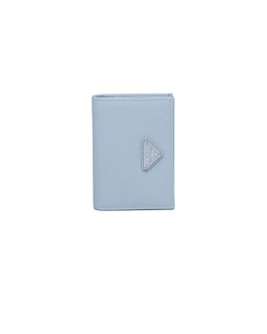 Prada Small Saffiano Leather Wallet - Blue