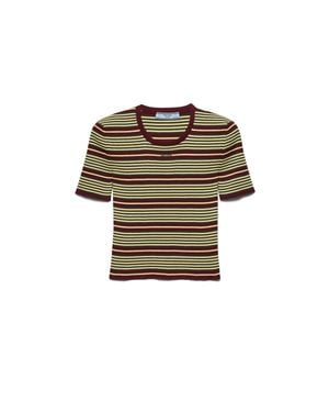 Prada Maglia A Maniche Corte - Multicolore