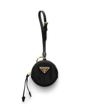Prada Mini-Pouch Aus Leder, Damen - Schwarz