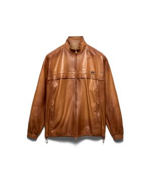 Prada Nappa Leather Jacket, Light Tan - Brown