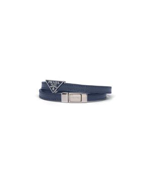 Prada Saffiano Leather Bracelet - Multicolour
