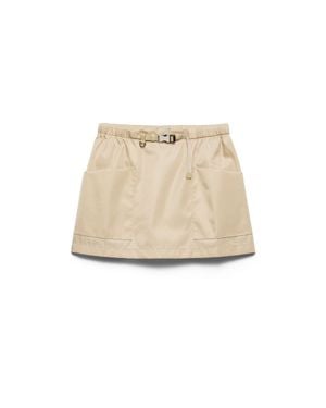 Prada Re-Nylon Miniskirt - Natural