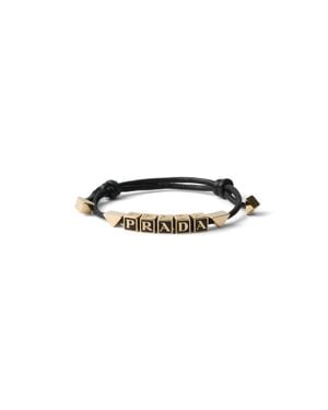 Prada Nappa Leather Bracelet - White