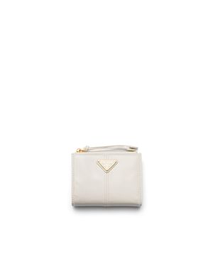 Prada Small Leather Wallet - White