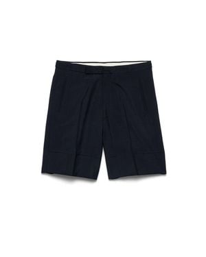 Prada Mohair And Wool Bermudas - Blue