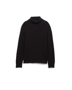 Prada Re-Cashmere Turtleneck Sweater, Anthracite - Black