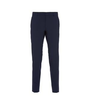 Prada Light Stretch Wool Pants - Blue