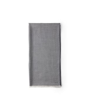 Prada Cashmere, Wool And Silk Scarf, Denim - Gray