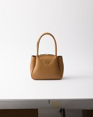 Prada Liaison Mini Leather Handbag - White