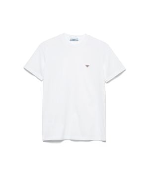 Prada Cotton Jersey T-Shirt - White