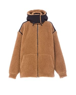 Prada Double Fleece And Recycled Technical Fabric Jacket - Multicolour