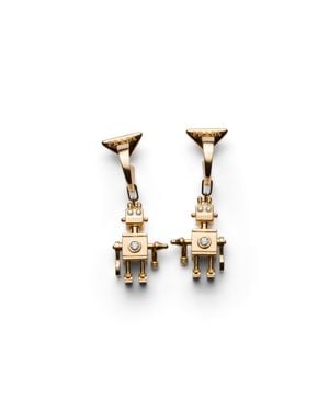 Prada Boucles D'Oreilles Eternal Pop Charms, Femme - Blanc