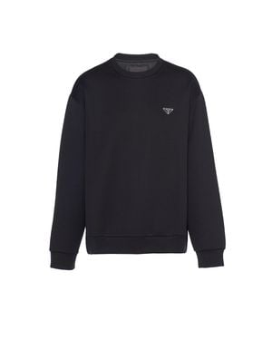 Prada Technical Cotton Sweatshirt - Blue