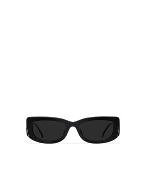 Prada Sunglasses With Triangle Logo - Black