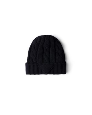 Prada Cashmere Beanie - Black