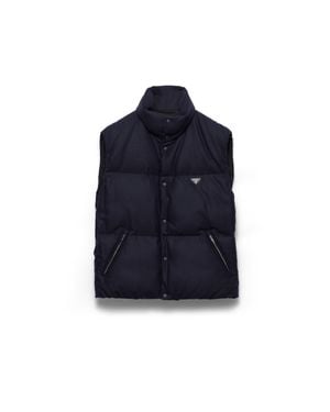 Prada Re-Wool Down Vest - Blue