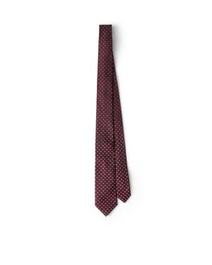 Prada Silk Tie - Purple