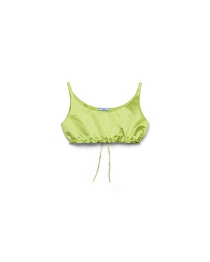 Prada Duchesse Crop Top - Green