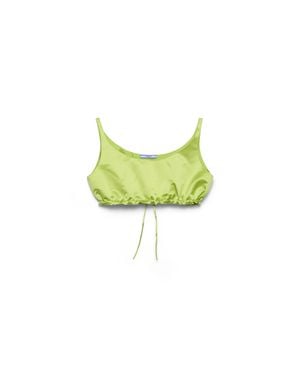 Prada Duchesse Crop Top - Green