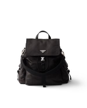 Prada Explore Leather Backpack - Black