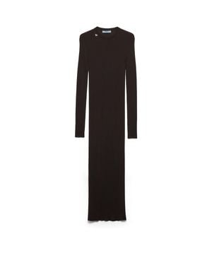 Prada Wool Dress, Cocoa - Black