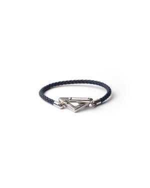 Prada Braided Nappa Leather Bracelet - White