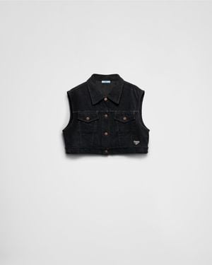 Prada Corduroy Vest - Black