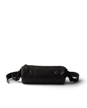 Prada Small Crossbody Leather Bag - Black