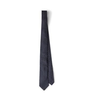 Prada Silk Tie - Blue