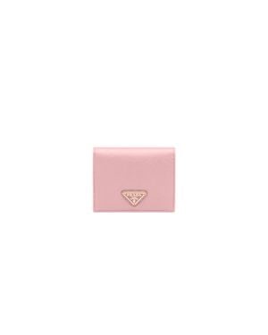 Prada Small Saffiano Leather Wallet - Pink