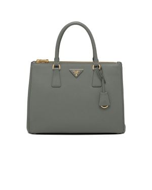 Prada Galleria Large Saffiano Leather Bag, Slate - Gray