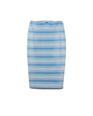 Prada Cotton Midi Skirt - Blue