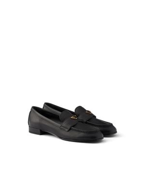 Prada Leather Loafers - Black