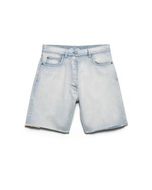 Prada Denim Bermudas - Blue