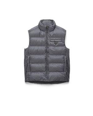 Prada Re-Nylon Vest - Gray