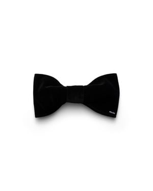 Prada Velvet Hair Clip - Black