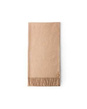 Prada Silk And Cashmere Scarf - Natural