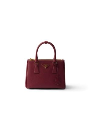 Prada Galleria Small Saffiano Leather Bag, Crimson - Purple